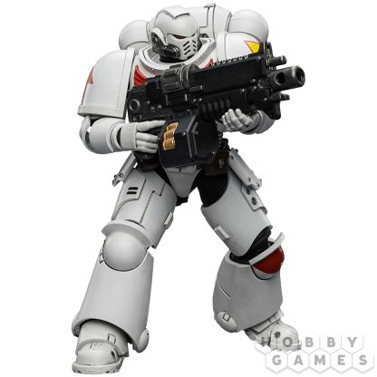 Фигурка JoyToy. Warhammer 40,000: White Scars Intercessor with Bolt Rifle, Bolt Pistol and Chainsword
