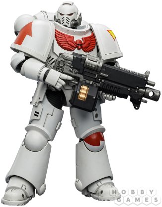 Фигурка JoyToy. Warhammer 40,000: White Scars Intercessor with Bolt Rifle, Bolt Pistol and Chainsword фото 3