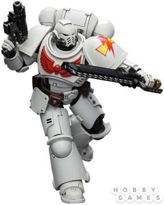 Фигурка JoyToy. Warhammer 40,000: White Scars Intercessor with Bolt Rifle, Bolt Pistol and Chainsword фото 4