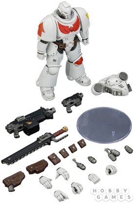 Фигурка JoyToy. Warhammer 40,000: White Scars Intercessor with Bolt Rifle, Bolt Pistol and Chainsword фото 6