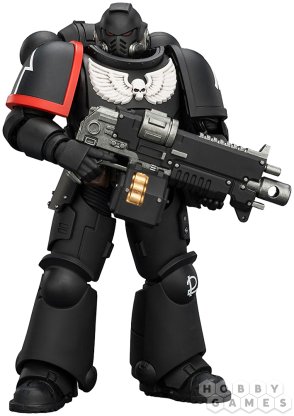 Фигурка JoyToy. Warhammer 40,000: Raven Guard Intercessor with Bolt Rifle, Bolt Pistol and Chainsword фото 3