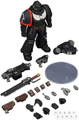 Фигурка JoyToy. Warhammer 40,000: Raven Guard Intercessor with Bolt Rifle, Bolt Pistol and Chainsword фото 6