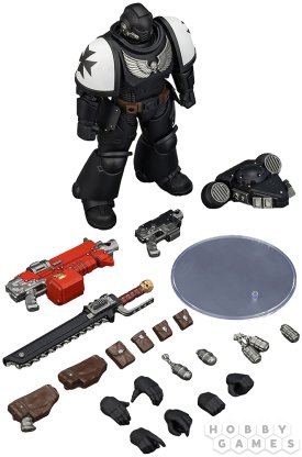 Фигурка JoyToy. Warhammer 40,000: Black Templars Intercessor with Bolt Rifle, Bolt Pistol and Chainsword фото 6