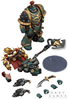 Фигурка JoyToy. Warhammer 30,000: Sons of Horus Vheren Ashurhaddon, Master of the True Sons, with the Axe Serpentis фото 6