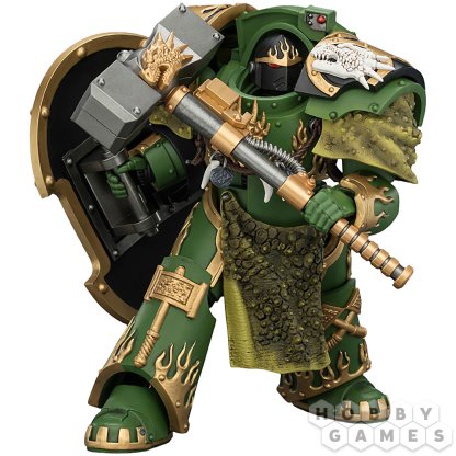 Фигурка JoyToy. Warhammer 30,000: Salamanders Firedrake Terminator 1 with Thunder Hammer and Dragonscale Storm Shield