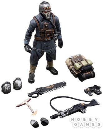 Фигурка JoyToy. Warhammer 40,000: Astra Militarum Death Korps of Krieg Veteran Squad Sergeant фото 4