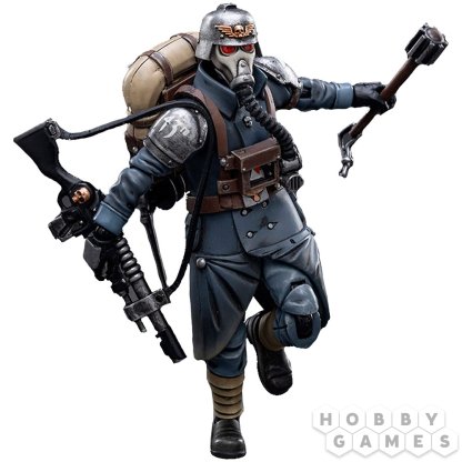 Фигурка JoyToy. Warhammer 40,000: Astra Militarum Death Korps of Krieg Veteran Squad Guardsman