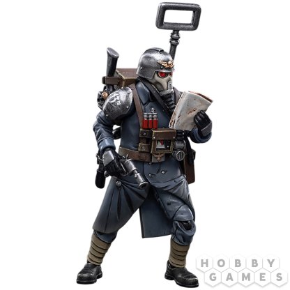 Фигурка JoyToy. Warhammer 40,000: Astra Militarum Death Korps of Krieg Veteran Squad Guardsman Communications Specialist