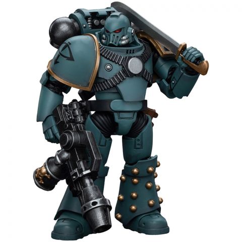 Фигурка JoyToy. Warhammer 30,000: Sons of Horus. MKIV Tactical Squad. Legionary with Flamer