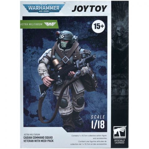 Фигурка JoyToy. Warhammer 40,000: Astra Militarum Veteran with Medi-pack