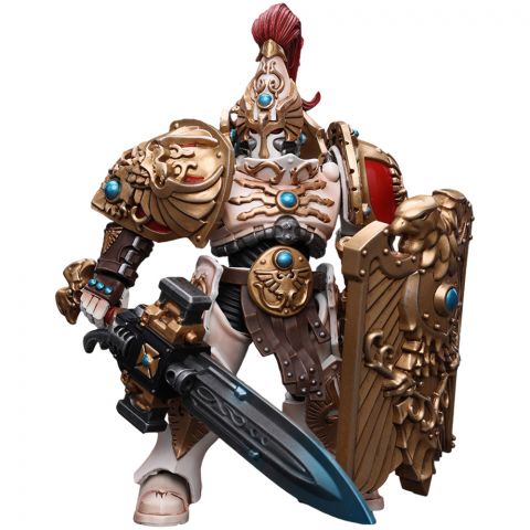 Фигурка JoyToy. Warhammer 40,000: Adeptus Custodes. Solar Watch Custodian Guard with Sentinel Blade and Praesidium Shield