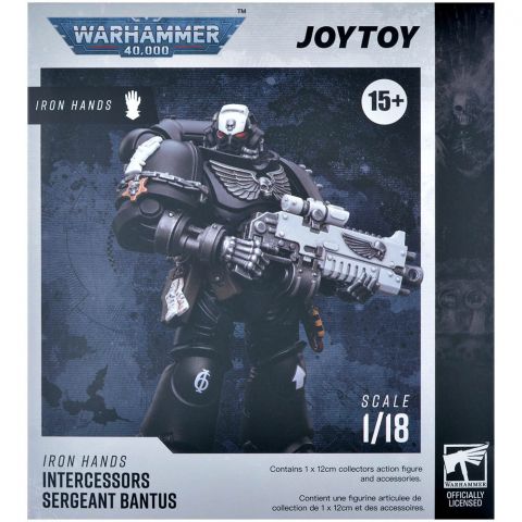 Фигурка JoyToy. Warhammer 40,000: Iron Hands Intercessors Sergeant Bantus