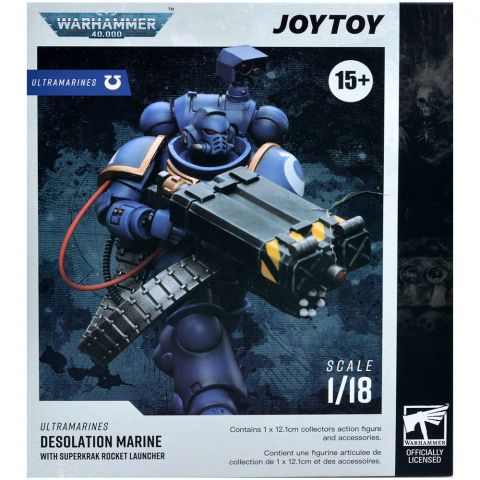 Фигурка JoyToy. Warhammer 40,000: Ultramarines Desolation Marine with Castellan Launcher (Superkrak)