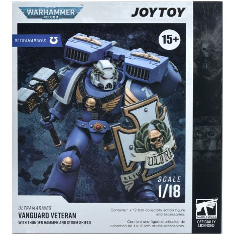 Фигурка JoyToy. Warhammer 40,000: Ultramarines Vanguard Veteran with Thunder Hammer and Storm Shield