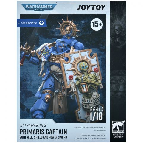 Фигурка JoyToy. Warhammer 40,000: Primaris Captain with Relic Shield and Power Sword