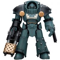 Фигурка JoyToy. Warhammer 30,000: Sons of Horus Tartaros Terminator Squad Terminator with Heavy Flamer and Chainfist