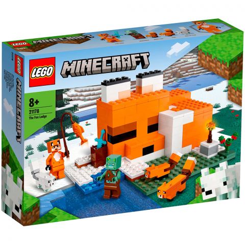 Конструктор LEGO Minecraft: Лисья хижина 21178