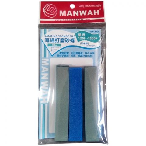 Набор шлифовальных губок MANWAH (#1200-1500; 6 шт.)