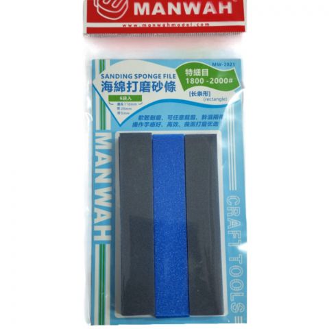 Набор шлифовальных губок MANWAH (#1800-2000; 6 шт.)