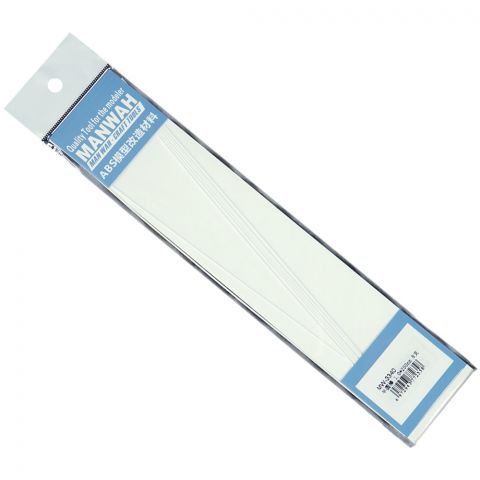 Пластиковый полукруглый стержень MANWAH (1x250 мм, 8 шт.)