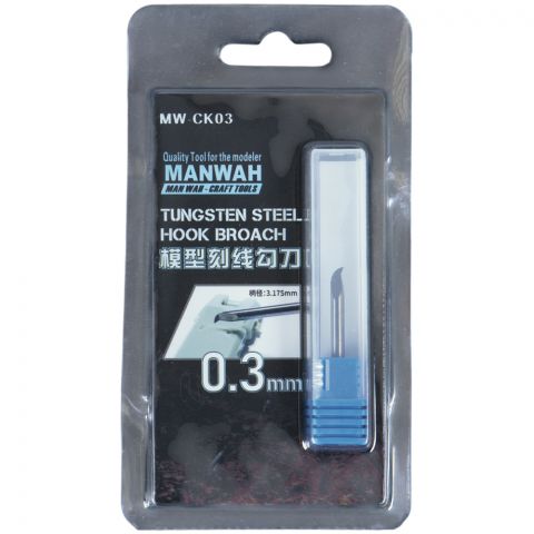 Скрайбер крючкообразный MANWAH (0,3 мм)