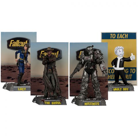 Набор фигурок McFarlane Toys. Fallout: Lucy, Maximus, The Ghoul & Vault Boy