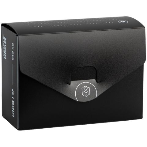 Картотека UniqCardFile Standart (чёрная, 40 мм, 80+ карт)