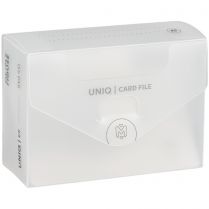 Картотека UniqCardFile Standart (прозрачная, 40 мм, 80+ карт)