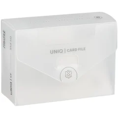 Картотека UniqCardFile Standart (прозрачная, 40 мм, 80+ карт)
