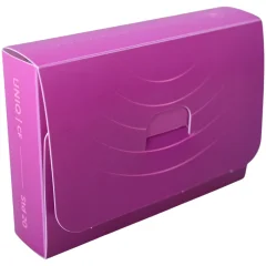 Набор картотек UniqCardFile Standart Flexible (10 шт, пурпурный, 20 мм, 50 карт)