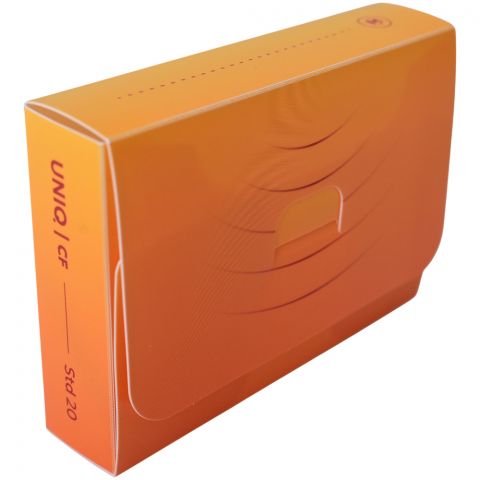 Набор картотек UniqCardFile Standart Flexible (10 шт, жёлтый, 20 мм, 50 карт)