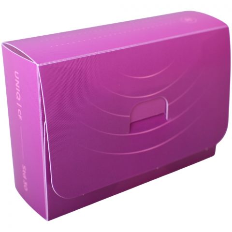 Набор картотек UniqCardFile Standart Flexible (10 шт, пурпурный, 30 мм, 80 карт)