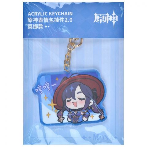 Брелок акриловый Genshin Impact Chibi: Мона