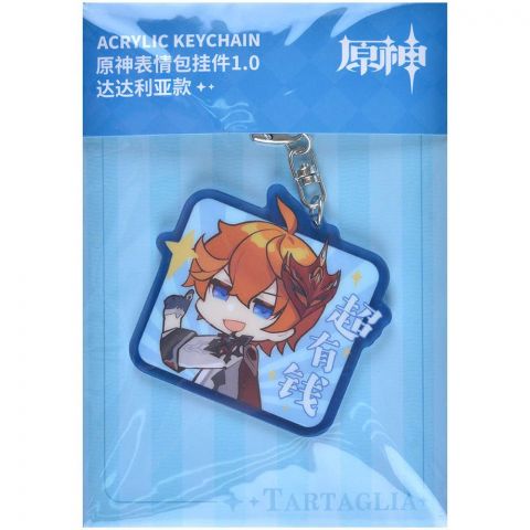 Брелок акриловый Genshin Impact Chibi: Тарталья