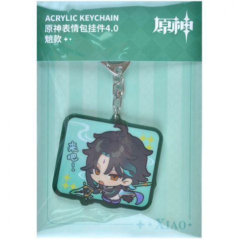 Брелок акриловый Genshin Impact Chibi: Сяо