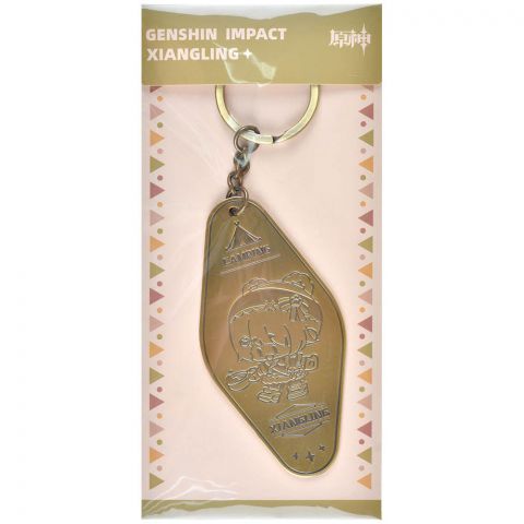 Брелок металлический Genshin Impact: Go Camping! Сян Лин