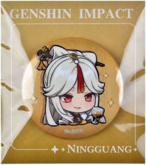 Значок Genshin Impact. Chibi Expressions: Ningguang
