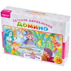 Домино деревянное "Сказочный мир"
