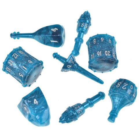 Набор кубиков PolyHero: Bard 8 Dice Set (Telltale Teal)