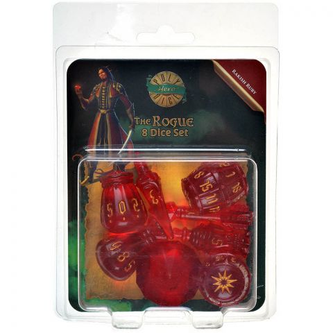 Набор кубиков PolyHero: Rogue 8 Dice Set (Rakish Ruby)