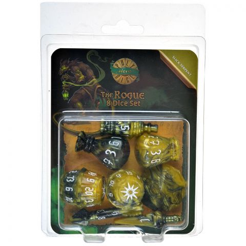 Набор кубиков PolyHero: Rogue 8 Dice Set (Slick Serpent)
