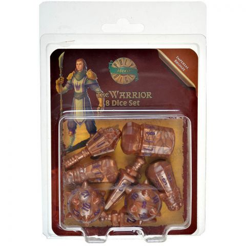 Набор кубиков PolyHero: Warrior 8 Dice Set (Imperial Bronze)