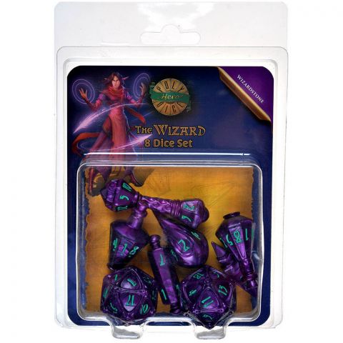 Набор кубиков PolyHero: Wizard 8 Dice Set (Wizardstone)