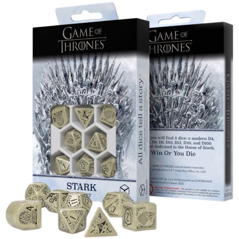Набор кубиков Game of Thrones Dice Set: Stark, 8 шт.