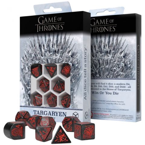 Набор кубиков Game of Thrones Dice Set: Targaryen, 8 шт.