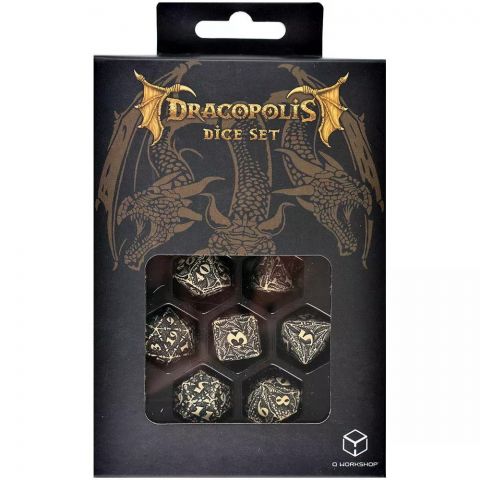 Набор кубиков Dracopolis Dice Set: Scandinavian Blackfang, 7 шт.