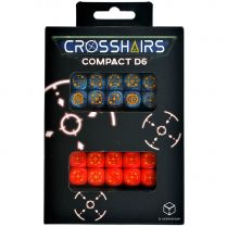 Набор кубиков Crosshairs Compact D6: Cobalt & Red