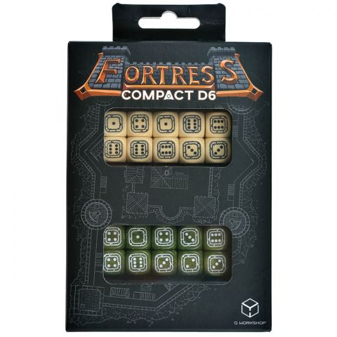 Набор кубиков Fortress Compact D6: Beige & Olive