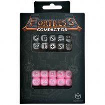 Набор кубиков Fortress Compact D6: Black & Pink