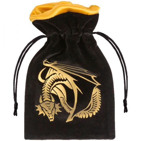 Мешочек Dragon: Black and Golden Velour
